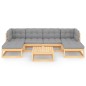 vidaXL 7-tlg. Garten-Lounge-Set mit Kissen Kiefer Massivholz vidaXL 7-tlg. Garten-Lounge-Set mit Kissen Kiefer Massivholz