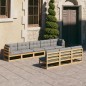 vidaXL 8-tlg. Garten-Lounge-Set mit Kissen Kiefer Massivholz vidaXL 8-tlg. Garten-Lounge-Set mit Kissen Kiefer Massivholz
