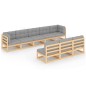vidaXL 8-tlg. Garten-Lounge-Set mit Kissen Kiefer Massivholz vidaXL 8-tlg. Garten-Lounge-Set mit Kissen Kiefer Massivholz