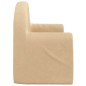 2-Sitzer Kindersofa mit Schlaffunktion Creme Weicher Plüsch 2-Sitzer Kindersofa mit Schlaffunktion Creme Weicher Plüsch