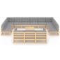 vidaXL 14-tlg. Garten-Lounge-Set mit Kissen Kiefer Massivholz vidaXL 14-tlg. Garten-Lounge-Set mit Kissen Kiefer Massivholz