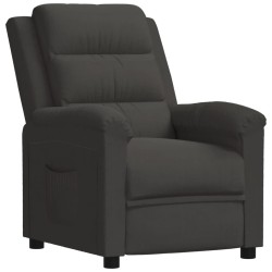 Relaxsessel Dunkelgrau Samt