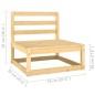 vidaXL 8-tlg. Garten-Lounge-Set mit Kissen Kiefer Massivholz vidaXL 8-tlg. Garten-Lounge-Set mit Kissen Kiefer Massivholz