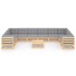 vidaXL 11-tlg. Garten-Lounge-Set mit Kissen Kiefer Massivholz vidaXL 11-tlg. Garten-Lounge-Set mit Kissen Kiefer Massivholz