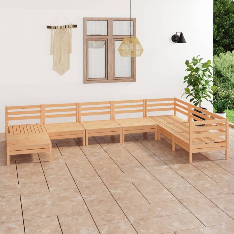 vidaXL 8-tlg. Garten-Lounge-Set Massivholz Kiefer vidaXL 8-tlg. Garten-Lounge-Set Massivholz Kiefer