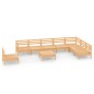 vidaXL 9-tlg. Garten-Lounge-Set Massivholz Kiefer vidaXL 9-tlg. Garten-Lounge-Set Massivholz Kiefer