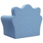 Schlafsofa für Kinder Blau Weicher Plüsch Schlafsofa für Kinder Blau Weicher Plüsch