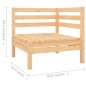 vidaXL 8-tlg. Garten-Lounge-Set Massivholz Kiefer vidaXL 8-tlg. Garten-Lounge-Set Massivholz Kiefer