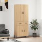 Highboard Sonoma-Eiche 69,5x34x180 cm Holzwerkstoff Highboard Sonoma-Eiche 69,5x34x180 cm Holzwerkstoff