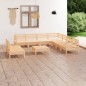 vidaXL 10-tlg. Garten-Lounge-Set Massivholz Kiefer vidaXL 10-tlg. Garten-Lounge-Set Massivholz Kiefer