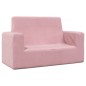 Kindersofa 2-Sitzer Rosa Weich Plüsch Kindersofa 2-Sitzer Rosa Weich Plüsch