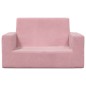 Kindersofa 2-Sitzer Rosa Weich Plüsch Kindersofa 2-Sitzer Rosa Weich Plüsch