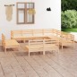 vidaXL 11-tlg. Garten-Lounge-Set Massivholz Kiefer vidaXL 11-tlg. Garten-Lounge-Set Massivholz Kiefer