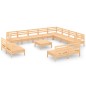vidaXL 13-tlg. Garten-Lounge-Set Massivholz Kiefer vidaXL 13-tlg. Garten-Lounge-Set Massivholz Kiefer