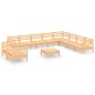 vidaXL 11-tlg. Garten-Lounge-Set Massivholz Kiefer vidaXL 11-tlg. Garten-Lounge-Set Massivholz Kiefer