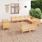 vidaXL 11-tlg. Garten-Lounge-Set Massivholz Kiefer vidaXL 11-tlg. Garten-Lounge-Set Massivholz Kiefer