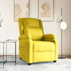 Massagesessel Hellgelb Stoff
