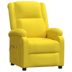 Massagesessel Hellgelb Stoff