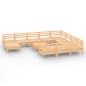 vidaXL 12-tlg. Garten-Lounge-Set Massivholz Kiefer vidaXL 12-tlg. Garten-Lounge-Set Massivholz Kiefer