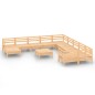 vidaXL 12-tlg. Garten-Lounge-Set Massivholz Kiefer vidaXL 12-tlg. Garten-Lounge-Set Massivholz Kiefer