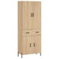Highboard Sonoma-Eiche 69,5x34x180 cm Holzwerkstoff Highboard Sonoma-Eiche 69,5x34x180 cm Holzwerkstoff