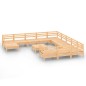 vidaXL 13-tlg. Garten-Lounge-Set Massivholz Kiefer vidaXL 13-tlg. Garten-Lounge-Set Massivholz Kiefer