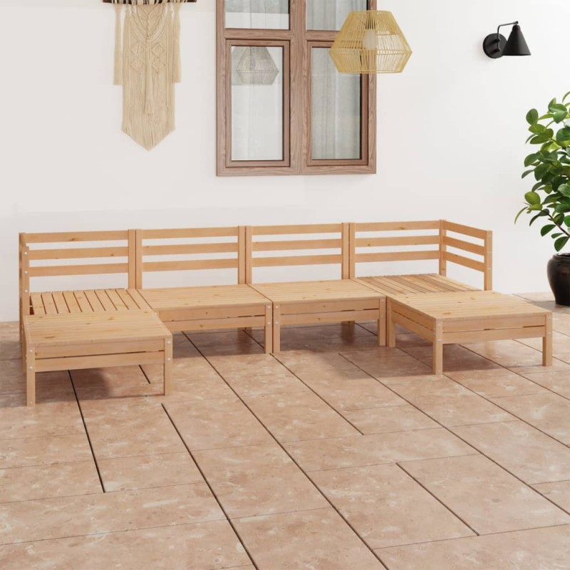 vidaXL 6-tlg. Garten-Lounge-Set Massivholz Kiefer vidaXL 6-tlg. Garten-Lounge-Set Massivholz Kiefer