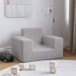 vidaXL Kindersofa Hellgrau Weich Plüsch vidaXL Kindersofa Hellgrau Weich Plüsch