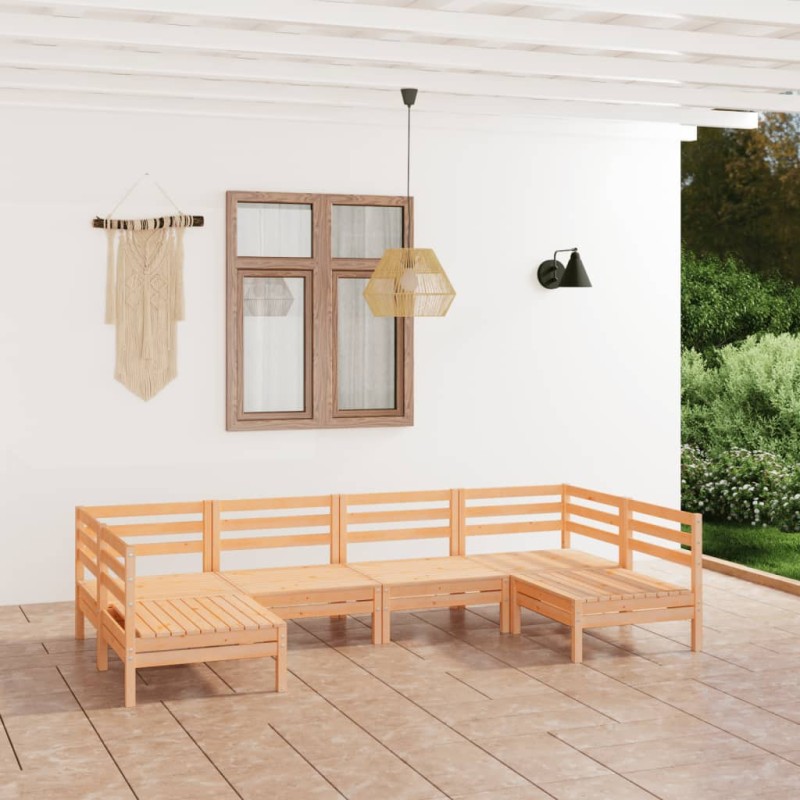 vidaXL 6-tlg. Garten-Lounge-Set Massivholz Kiefer vidaXL 6-tlg. Garten-Lounge-Set Massivholz Kiefer