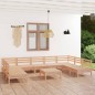 vidaXL 10-tlg. Garten-Lounge-Set Massivholz Kiefer vidaXL 10-tlg. Garten-Lounge-Set Massivholz Kiefer