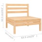 vidaXL 10-tlg. Garten-Lounge-Set Massivholz Kiefer vidaXL 10-tlg. Garten-Lounge-Set Massivholz Kiefer