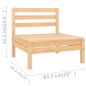 vidaXL 11-tlg. Garten-Lounge-Set Massivholz Kiefer vidaXL 11-tlg. Garten-Lounge-Set Massivholz Kiefer