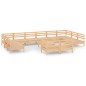 vidaXL 13-tlg. Garten-Lounge-Set Massivholz Kiefer vidaXL 13-tlg. Garten-Lounge-Set Massivholz Kiefer