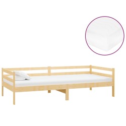 vidaXL Tagesbett mit Matratze 90x200 cm Kiefer Massivholz