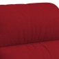 Massagesessel Weinrot Samt