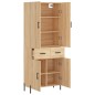 Highboard Sonoma-Eiche 69,5x34x180 cm Holzwerkstoff Highboard Sonoma-Eiche 69,5x34x180 cm Holzwerkstoff