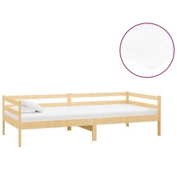 vidaXL Tagesbett mit Matratze 90x200 cm Kiefer Massivholz