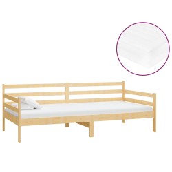 vidaXL Tagesbett mit Matratze 90x200 cm Kiefer Massivholz