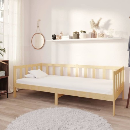 vidaXL Tagesbett mit Matratze 90x200 cm Kiefer Massivholz