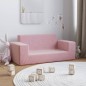 Kindersofa 2-Sitzer Rosa Weich Plüsch Kindersofa 2-Sitzer Rosa Weich Plüsch