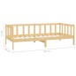 vidaXL Tagesbett mit Matratze 90x200 cm Kiefer Massivholz vidaXL Tagesbett mit Matratze 90x200 cm Kiefer Massivholz
