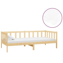 vidaXL Tagesbett mit Matratze 90x200 cm Kiefer Massivholz