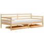 vidaXL Tagesbett mit Schubladen 90x200 cm Massivholz Kiefer vidaXL Tagesbett mit Schubladen 90x200 cm Massivholz Kiefer