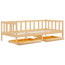 vidaXL Tagesbett mit Schubladen 90x200 cm Massivholz Kiefer
