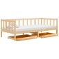 vidaXL Tagesbett mit Schubladen 90x200 cm Massivholz Kiefer vidaXL Tagesbett mit Schubladen 90x200 cm Massivholz Kiefer