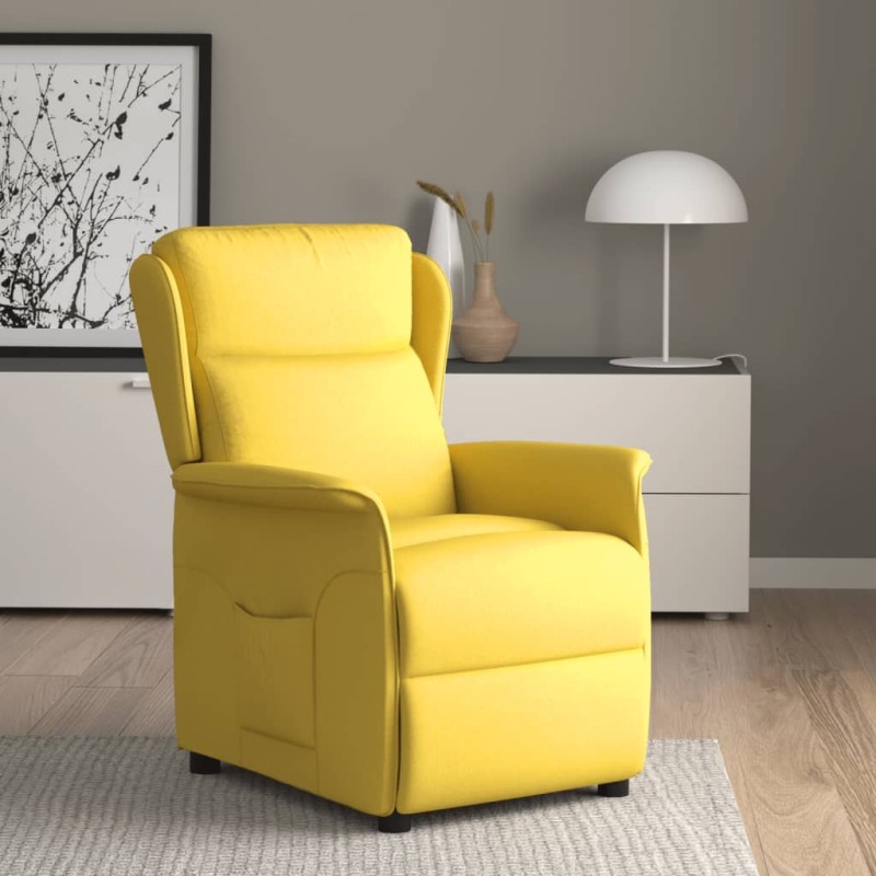 Relaxsessel Hellgelb Stoff Relaxsessel Hellgelb Stoff