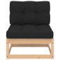 vidaXL 5-tlg. Garten-Lounge-Set mit Kissen Massivholz Kiefer vidaXL 5-tlg. Garten-Lounge-Set mit Kissen Massivholz Kiefer