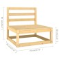 vidaXL 5-tlg. Garten-Lounge-Set mit Kissen Massivholz Kiefer vidaXL 5-tlg. Garten-Lounge-Set mit Kissen Massivholz Kiefer