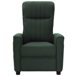 Massagesessel Dunkelgrün Stoff
