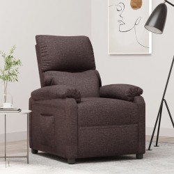 Relaxsessel Dunkelbraun Stoff
